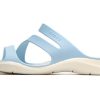 Crocs (WMNS) Sport-Hausschuhe mit flachem Absatz, Blau, 203998-4JQ