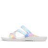 Crocs (WMNS) Swiftwater Crocs Casual Multi-Color Tie Dye Sandalen „Weiß“ 206894-928