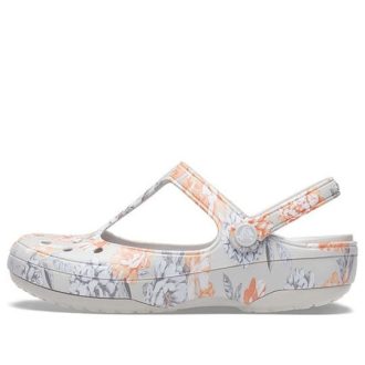 Crocs (WMNS) Weiße Blumensandalen 206525-96M