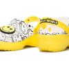 Crocs (WMNS) x Smiley World Charm Classic Plateau-Clogs „Gelb Weiß“ 207980-94S