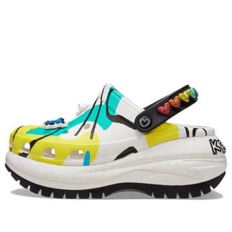 Crocs x Keith Haring Mega Crush Clog „Weiß Multi“ 209822-001