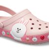 Crocs x Line Friends Beach Rosa Unisex-Sandalen 205791-606