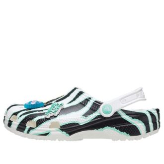 Crocs x Ron English Klassische Clogs „Animal Stripes“ 207619-100