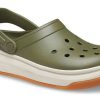 Crocsband Full Force Sandalen mit dicker Sohle, Grün, Unisex, 206122-34E