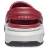 Crocsband Full Force Sandalen mit dicker Sohle Rot Weiß 206122-6RU
