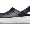 Crocsband Full Force Sandalen mit dicker Sohle Schwarz Weiß Unisex 206122-066