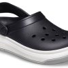 Crocsband Full Force Sandalen mit dicker Sohle Schwarz Weiß Unisex 206122-066