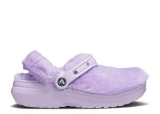 Damen Classic Lined Clog „Fur Sure – Lavender“