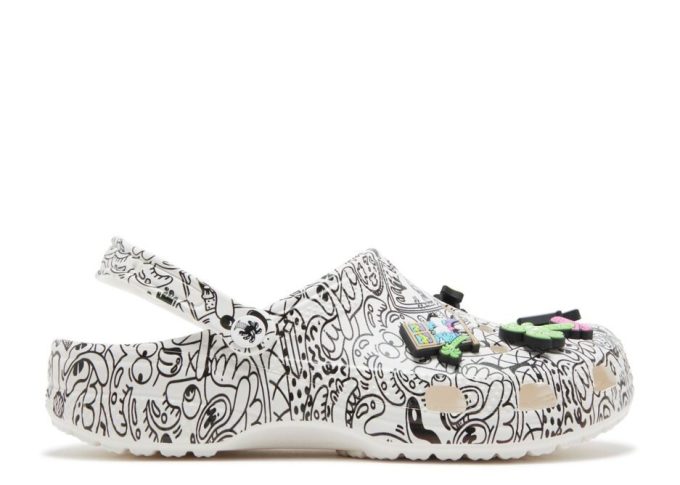 Steven Harrington x Classic Clog „Quickstrike – Weiß Schwarz“ Steven Harrington x Classic Clog „Quickstrike – Weiß Schwarz“